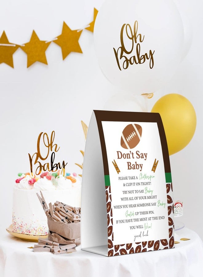 Pazag Don't Say Baby Set - One 5x7 Sign and 50 Mini Clothespins, Baby Shower Games, Baby Shower Decoration, Gender Neutral Baby Shower - MsJb031 - Image 5