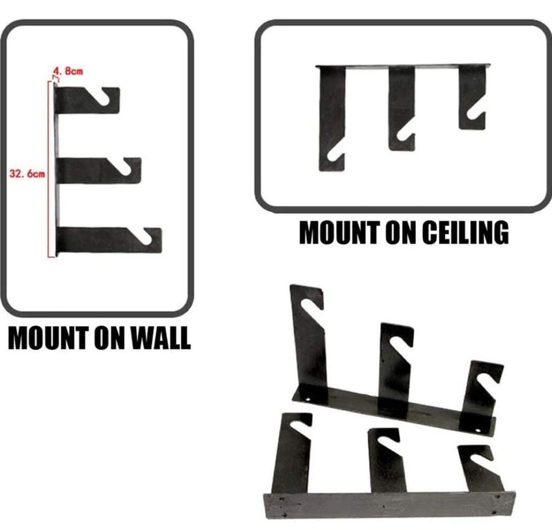 Background Support Stand for 3 Rollers Background Ceiling Photo Video Studio and Wall Mounting Manual Backdrop Roller System,Chain pully. - Image 3