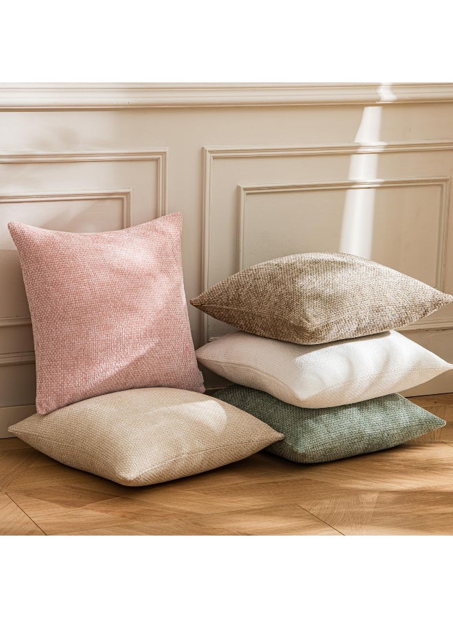 VIUAUAX وسادة شينير وسادة سادة 45 × 45 CM وسادة الديكور الحديثة وسادة 2 وسادة الصليب المزارع - Image 5