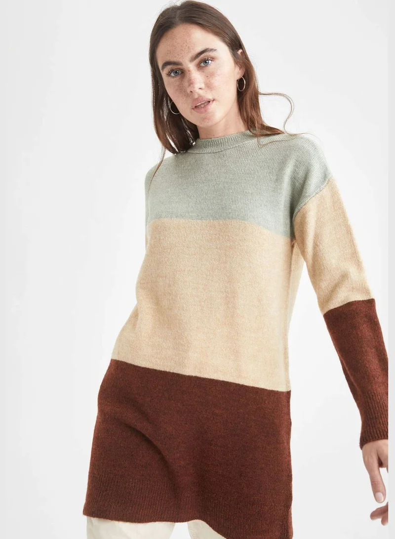 DeFacto Block Colour Crew Neck Tunic