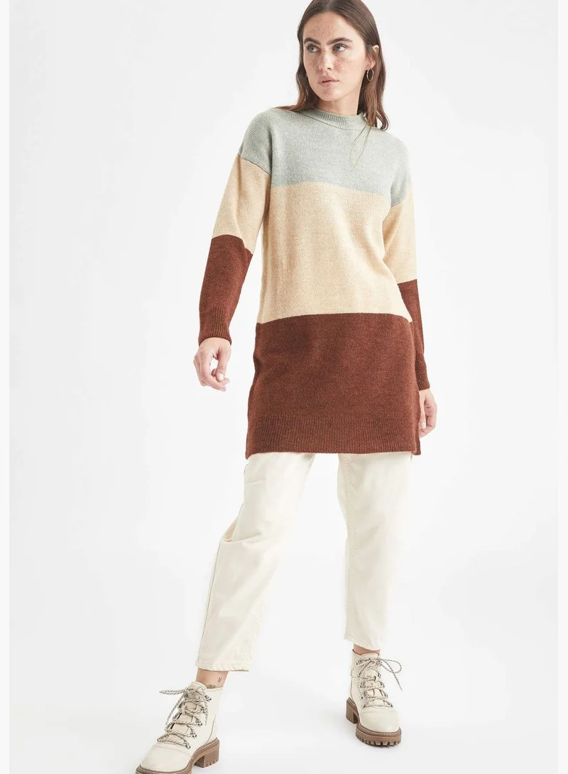 DeFacto Block Colour Crew Neck Tunic
