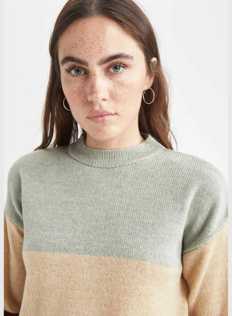 DeFacto Block Colour Crew Neck Tunic