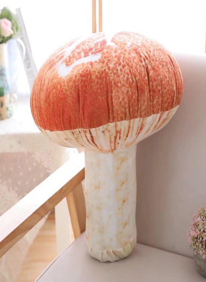 EHOTONG Creative 3D Mushroom Throw Pillows Funny Food Pillow Plush Toys, 15" - Image 1