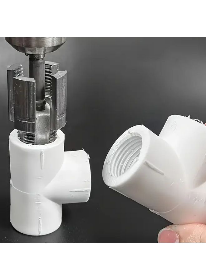 4Pcs Set PPR Pipe Threader Tool With Sealant Tape DN15 DN20 Electric Drill Type - Image 4