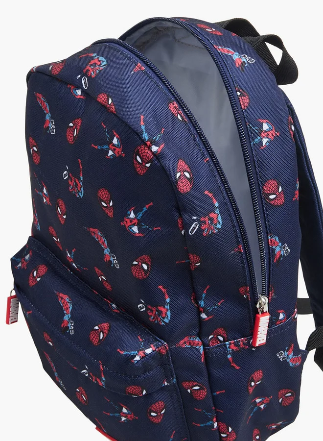 MARVEL Spider-Man Print Backpack with Adjustable Straps and Zip Closure - 24x10x31 cm