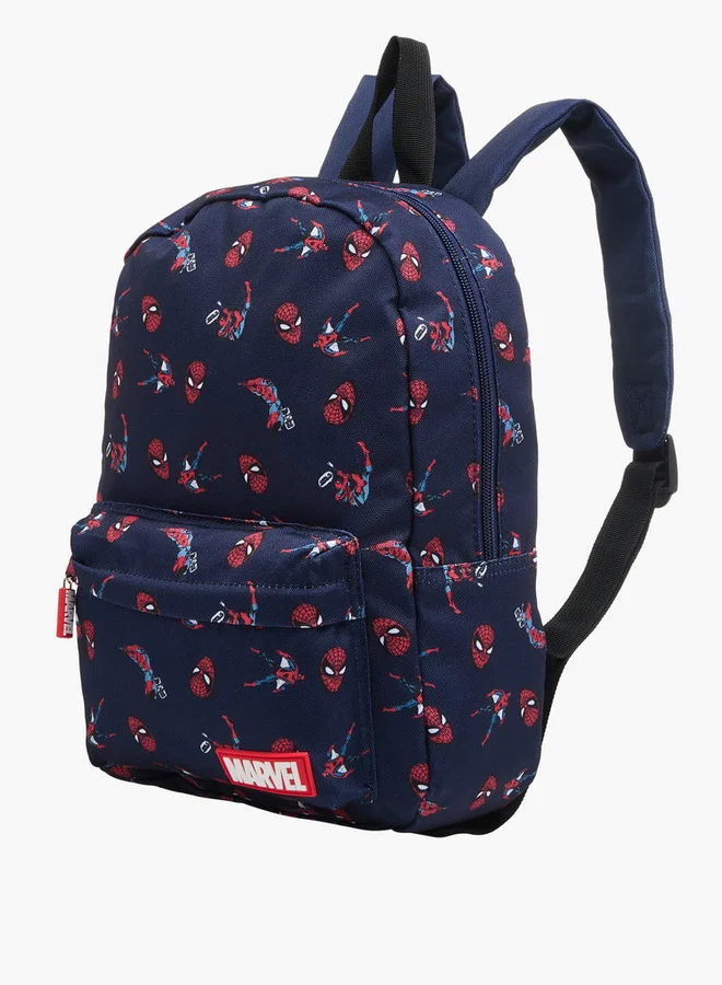 MARVEL Spider-Man Print Backpack with Adjustable Straps and Zip Closure - 24x10x31 cm