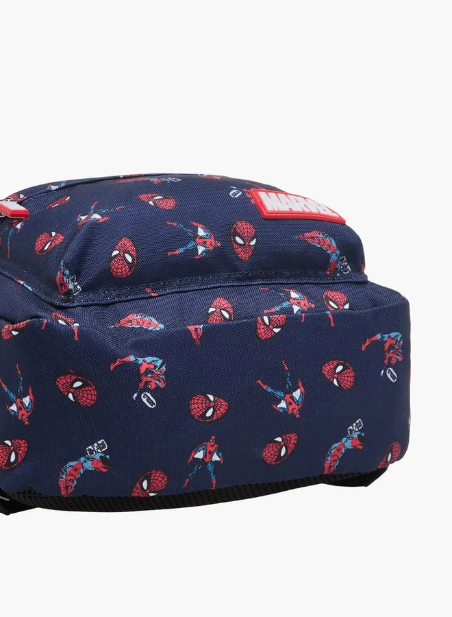 MARVEL Spider-Man Print Backpack with Adjustable Straps and Zip Closure - 24x10x31 cm