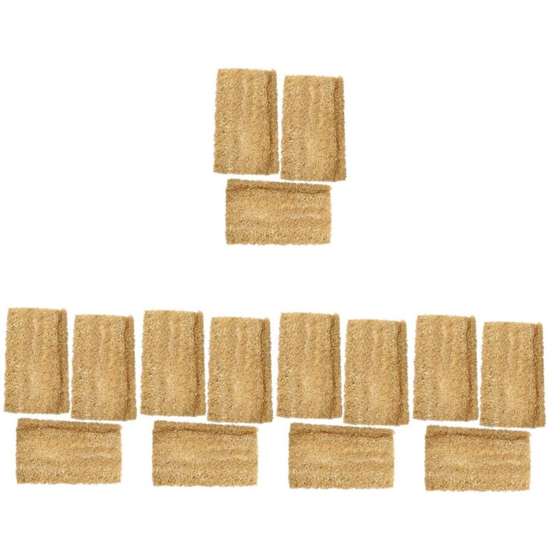 Natural Loofah Sponge Scrubber 5 Pack for Nonstick Cookware Dish Cleaning - Image 2