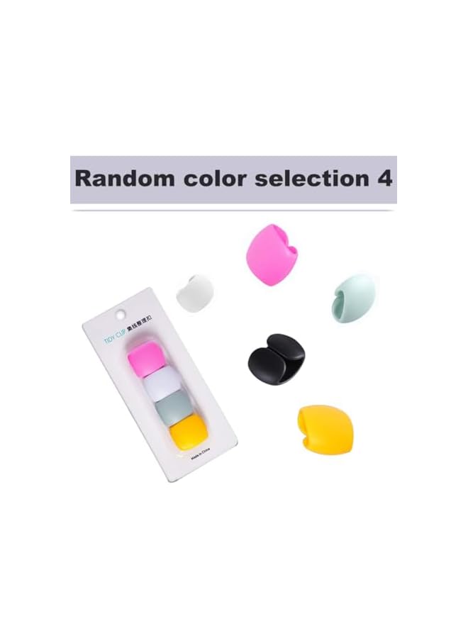 Green Tiger 25Pcs Reusable Silicone Cord Organizer, Headphone Earphone Cable Organizer Cord Management Wrap Winder Headphone Cable Winder, Phone Charger Wire Clips for Business Travel Colors Random - Image 3