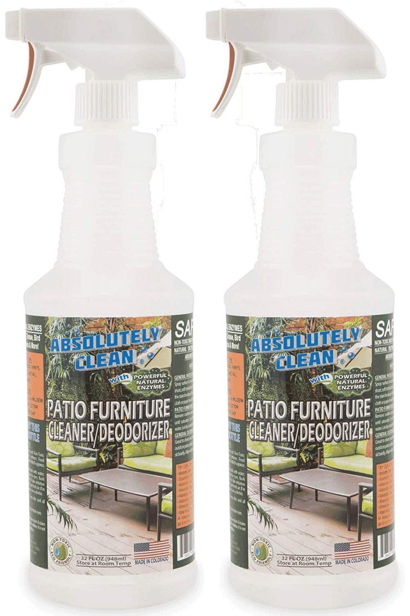 Amazing Patio Furniture Cleaner - Natural Enzymes Easily Remove Dirt, Bird Droppings, Food Stains and More from Your Outdoor and Patio Furniture - USA Made