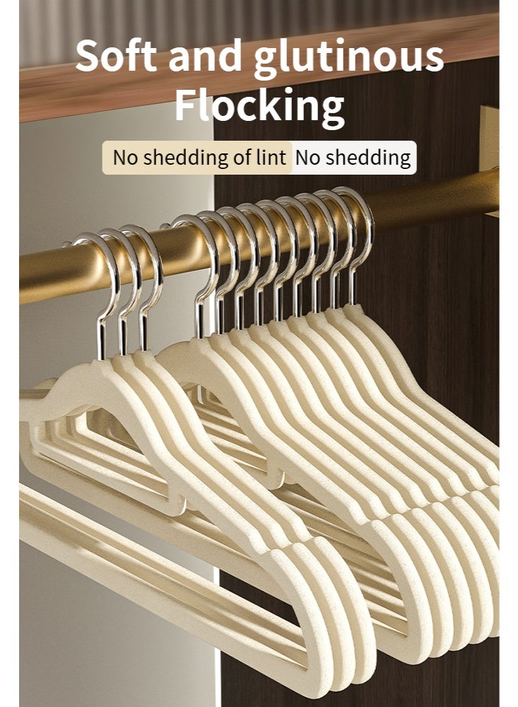 30 Pack Velvet Hangers Ultra,thin Non Slip Adult Felt Space Saving Hangers for Closet Heavy Duty Coat Pants Jackets Dress Hangers Hold Upto，white - Image 4