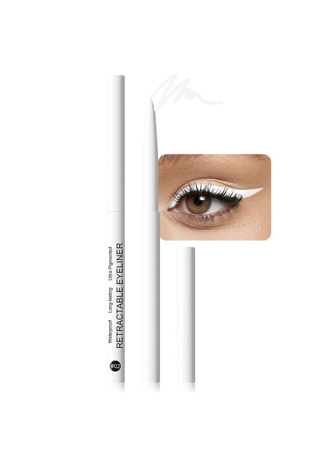 evpct White Eyeliner Pencils for Eyes Bright White Nude Under Eye Liner Pencil Makeup Waterproof Smudge Proof Colored Gel Waterline Eyeliner Liquid Face Paint Stick Lipstick Pen Halloween Makeup - Image 2