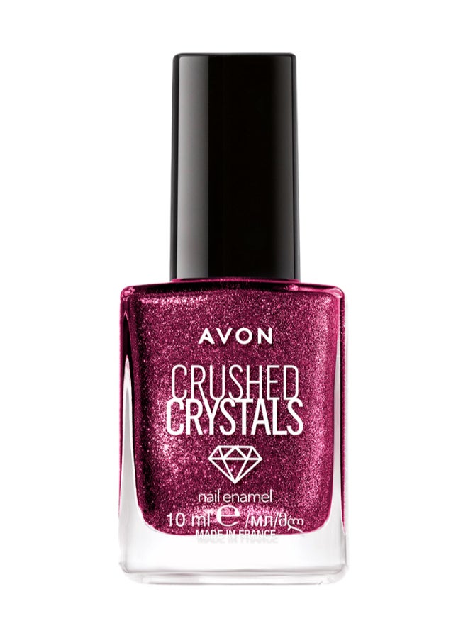 AVON Sunset Beats Crushed Crystals Nail Enamel - Opulant Crimson 10ml - Image 1