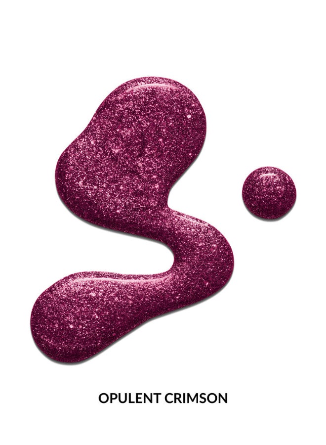 AVON Sunset Beats Crushed Crystals Nail Enamel - Opulant Crimson 10ml - Image 2