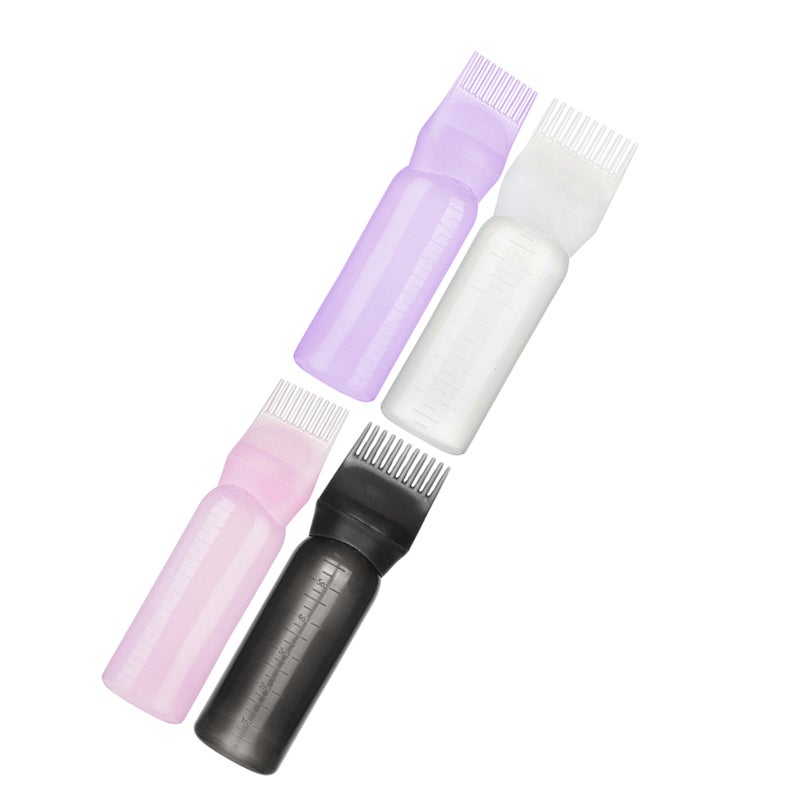 8 pcs Hair Dyeing Bottles Hair Salon Hair Dying Bottles with Root Comb Applicators Barbershop Hair Dye Bottles - Image 3