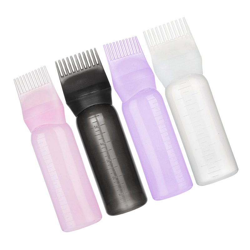 8 pcs Hair Dyeing Bottles Hair Salon Hair Dying Bottles with Root Comb Applicators Barbershop Hair Dye Bottles - Image 5