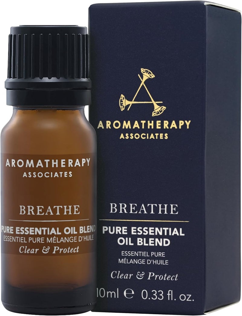 Aromatherapy Associates Breathe Pure Essential Oil Blend. Premium Undiluted Blend to Awaken Your Senses. Hand-Crafted with Eucalyptus, Tea Tree and Pine (0.33 fl oz)