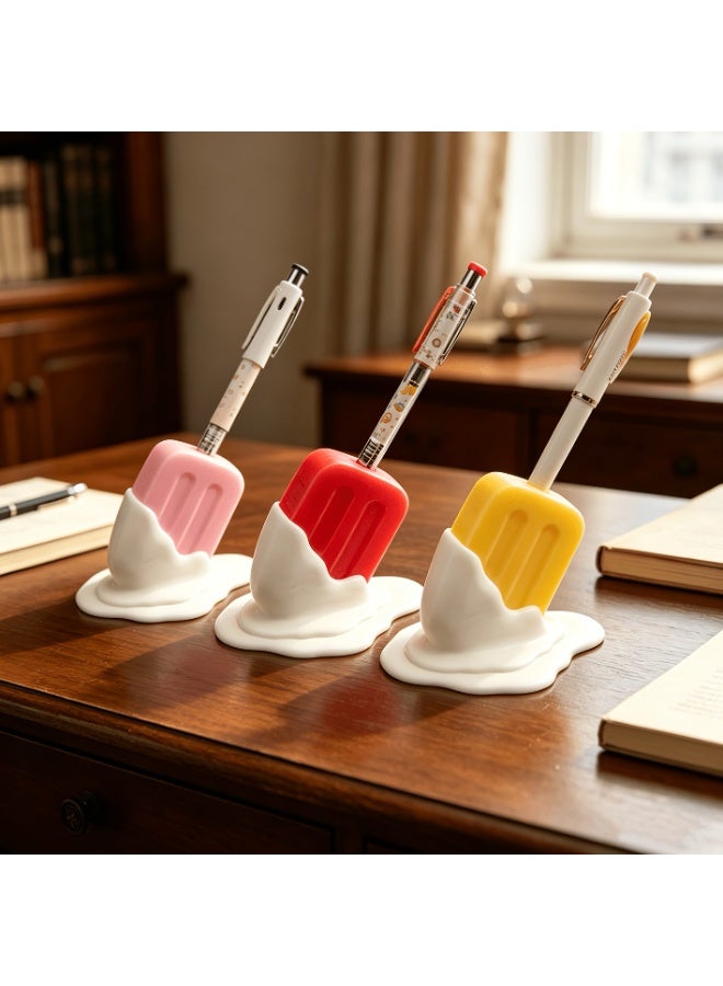 Melting Popsicle Pen Holder, Novelty Desk Organizer for Office Home School - Image 5