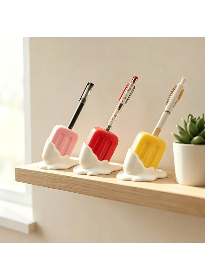 Melting Popsicle Pen Holder, Novelty Desk Organizer for Office Home School - Image 4