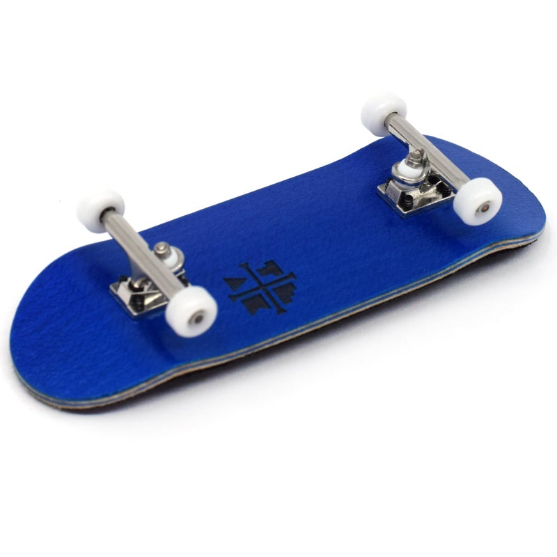 Teak Tuning 32mm Pro Fingerboard Complete  Fully Assembled with Pro Level Components  Pro Shaped Wooden Deck 32x97mm UltraSpin Bearing Wheels Prodigy Gen2 Trucks  Blue Blizzard - Image 3