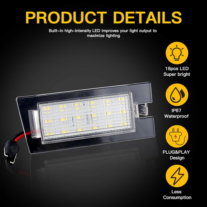 QASULER LED License Plate Light for Jeep Cherokee - Image 4
