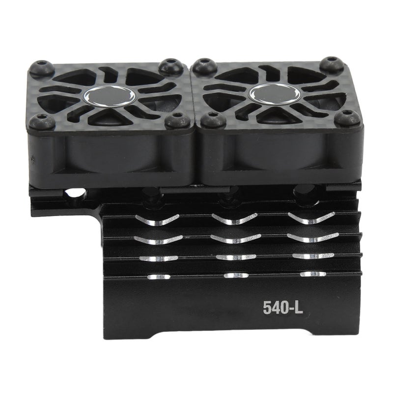 36mm RC Motor Fan Cooling Heatsink 28000RPM 8.4V with Dual Fans RC Brushless Motor Heatsink Cover for 540 550 Motor Black - Image 5