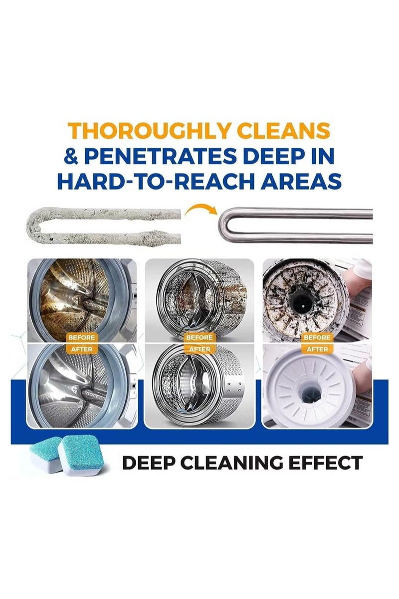 24PCS Washing Machine Cleaner | Washing Machine Cleaning Tablets for Top Load and Front Loader Washer | Descaler for  Washers - Image 2