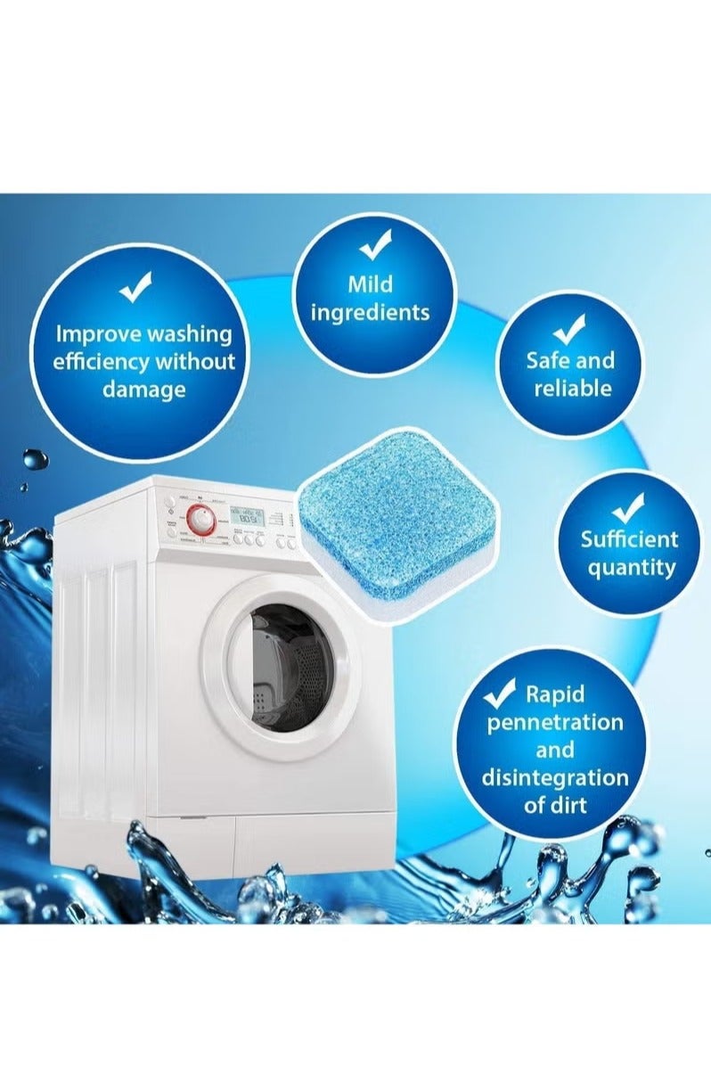 24PCS Washing Machine Cleaner | Washing Machine Cleaning Tablets for Top Load and Front Loader Washer | Descaler for  Washers - Image 4