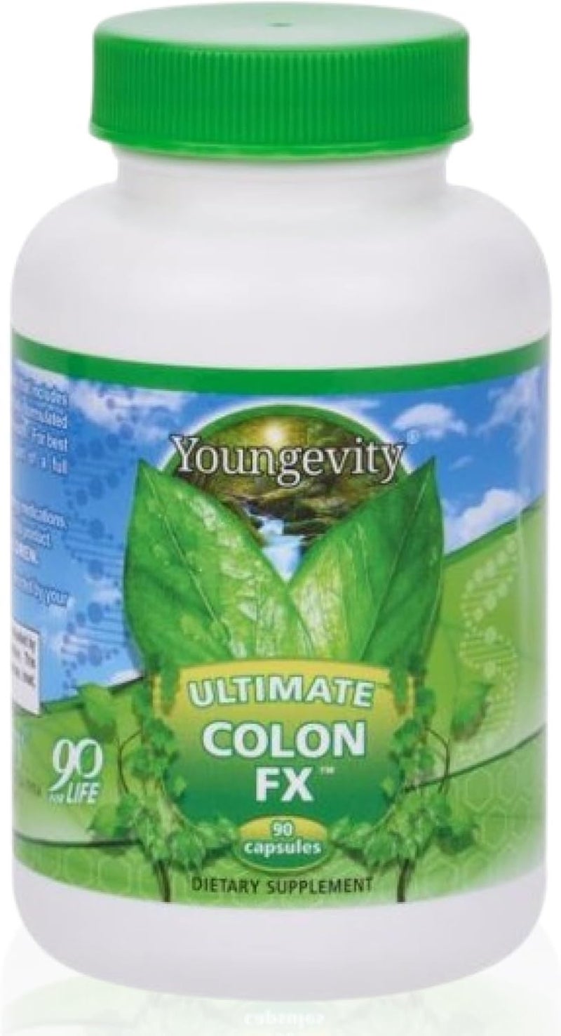 Youngevity Ultimate Colon FX  Proprietary Herbal Blend for Natural Colon Cleansing and Digestive Health Support  90 Capsules Pack of 1 - Image 1