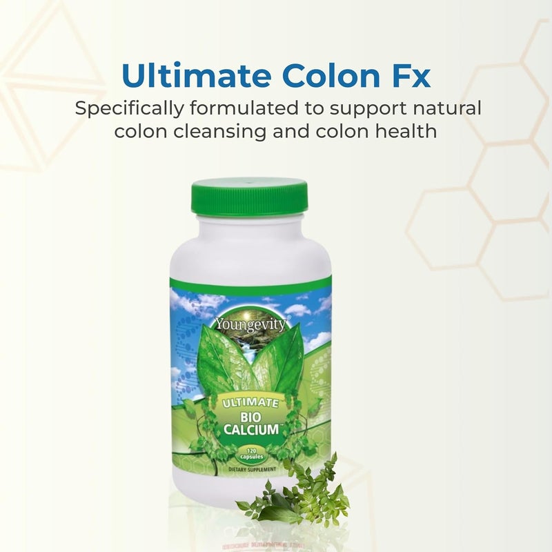 Youngevity Ultimate Colon FX  Proprietary Herbal Blend for Natural Colon Cleansing and Digestive Health Support  90 Capsules Pack of 1 - Image 2