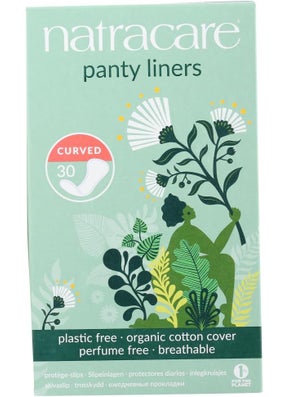 NATRACARE Natracare Panty Liners Curved 30 Count (2 Pack) 