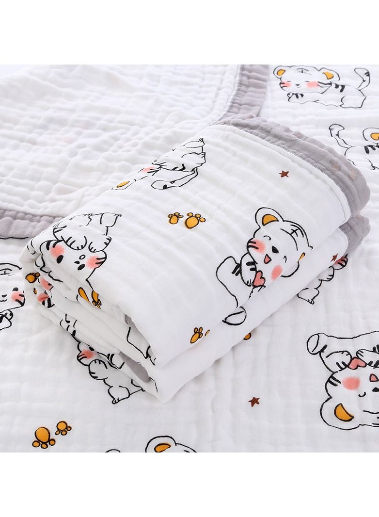 Loquat منشفة حمام مطبوعة برسوم كرتونية من القطن النقي