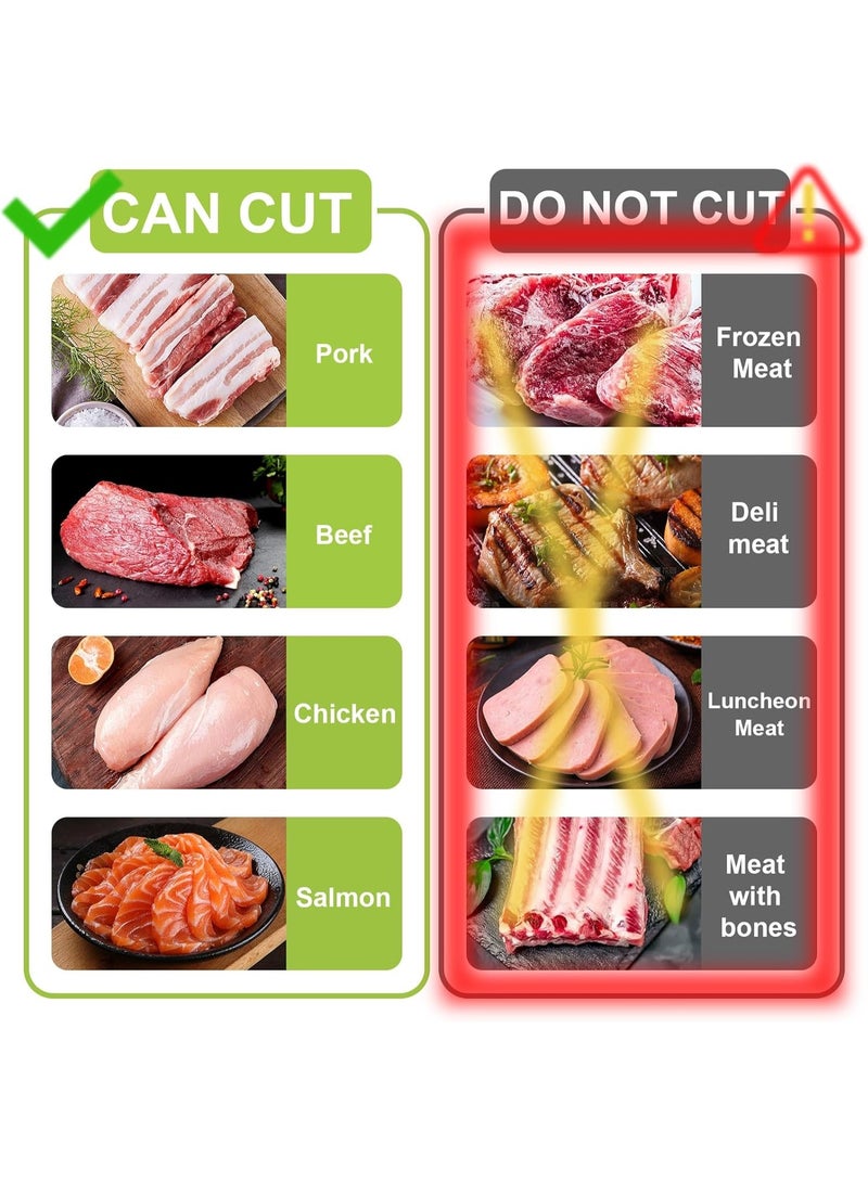 Bukela Fresh Meat Slicer with Steady Grip, Manual Fresh Meat Cutter, Meal Prep Ideas, Adjustable Thickness 2mm or 4mm, 17 Blades get 18 Meat Slices, Meat Cleavers can be Sliced, Striped, Diced - Image 4