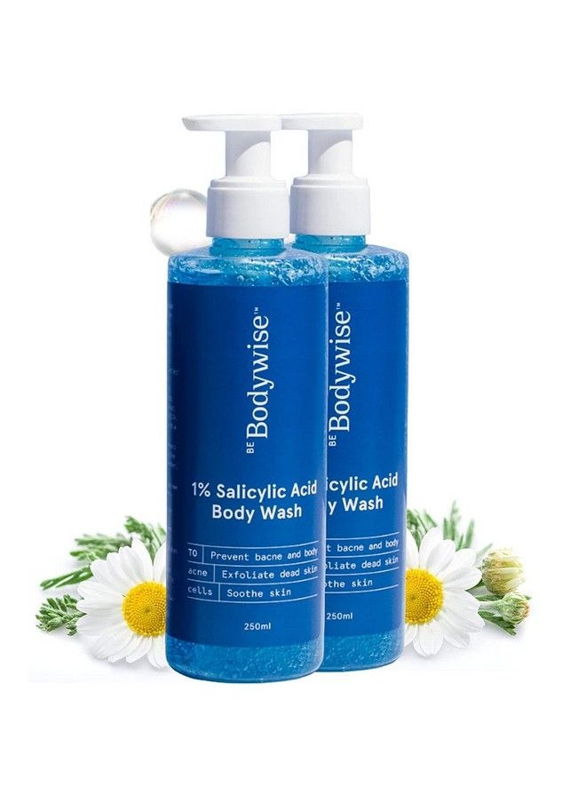 Be Bodywise غسول الجسم بحمض الساليسيليك 1% من Bodywise 500 مل يساعد على منع ظهور حب الشباب في الجسم وتنظيف البشرة (عبوة من قطعتين)  - Image 2