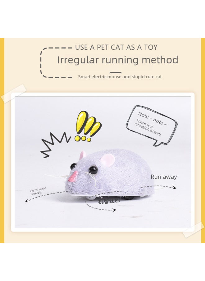 Strange Remote Control Mouse Infrared Remote Control Creative Simulation Animal Infrared Electric Pet Toys-Color:Two-way Wool Surface-Brown  - Image 4