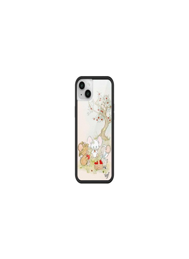 Wildflower Cases - Compatible with Apple iPhone 13/14 | Protective Black Bumper, 4ft Drop Test Certified, Women Owned Small Business | Mice Friends - Animal Dainty Apple Picnic Cute Trendy - Image 1