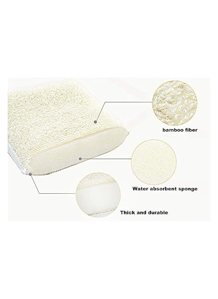 Natural Bamboo Sponges Kitchen Cleaning Sponges Dish Sponges Reusable Dish Washing Sponges Super Absorbent 10 Packs