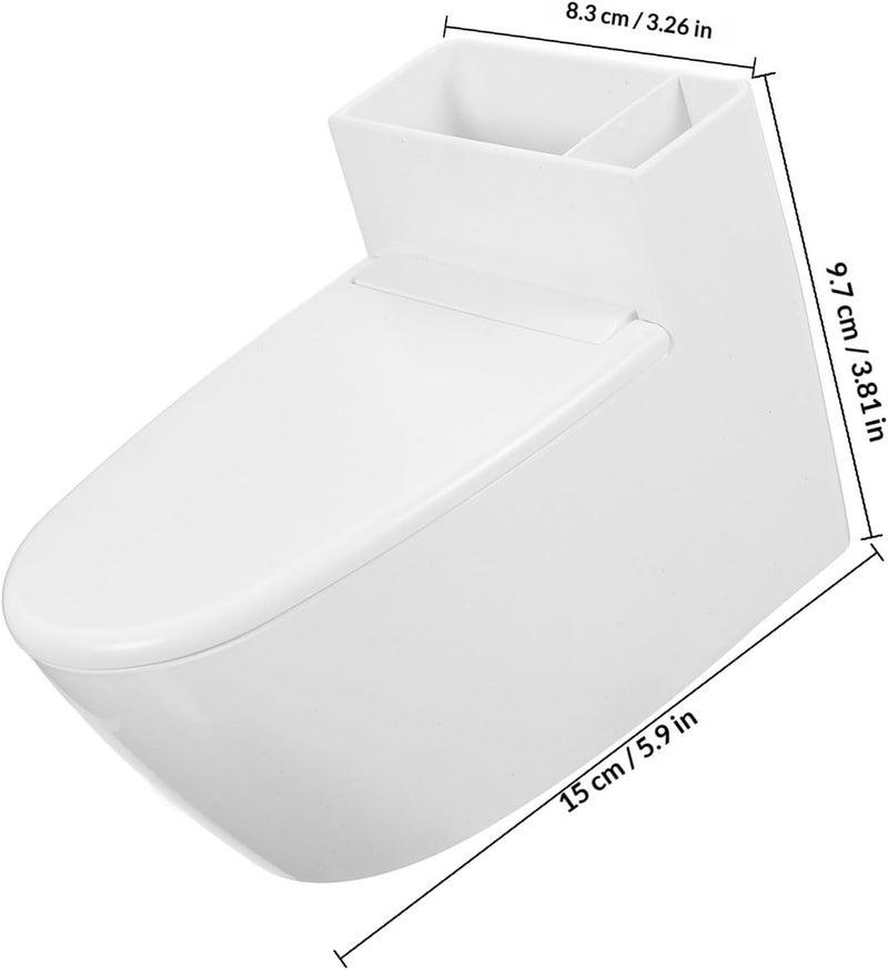 TIDTALEO Wall-mount Ashtray with Lid, Windproof Butt Container, Bathroom Lidded Ash Tray, Toilet-shaped Household Ashtray with Adhesive for Home and Toilet Use - Image 2