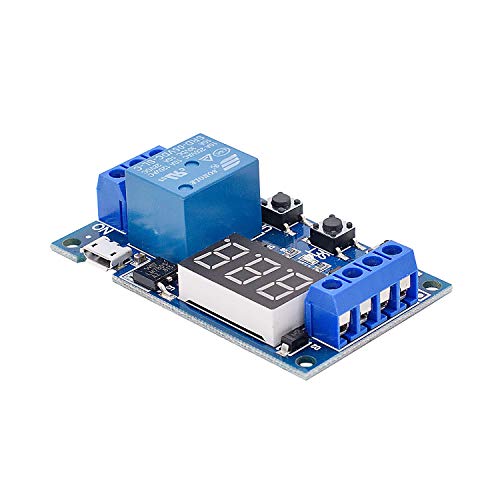 Valefod [2 Pack] DC 6-30V Timer Relay Programmable Delay Relay Module Cycle Timer with LED Display / 5V Micro USB, Smart Home Controller - Image 5