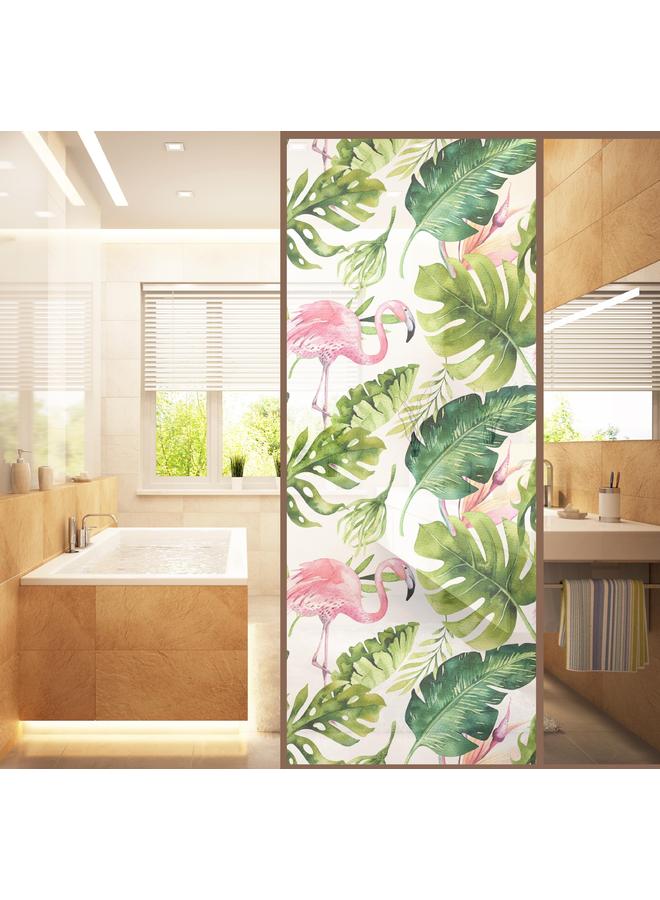 Bluejw 3D Anti-scratch Glue-free Electrostatic Privacy Glass Stickers Shading Stickers Bathroom Glass Door Stickers 120cm * 58cm - Image 2