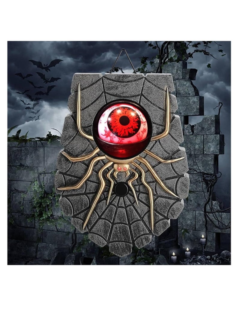 Halloween Doorbell, Halloween Eyeball Doorbell, Animated Eyeball Doorbells,Halloweens Door Decorations with Spooky Sound and Light Up Eyeballs,Door Decorations Party DoorbellProp for Halloweens - Image 1