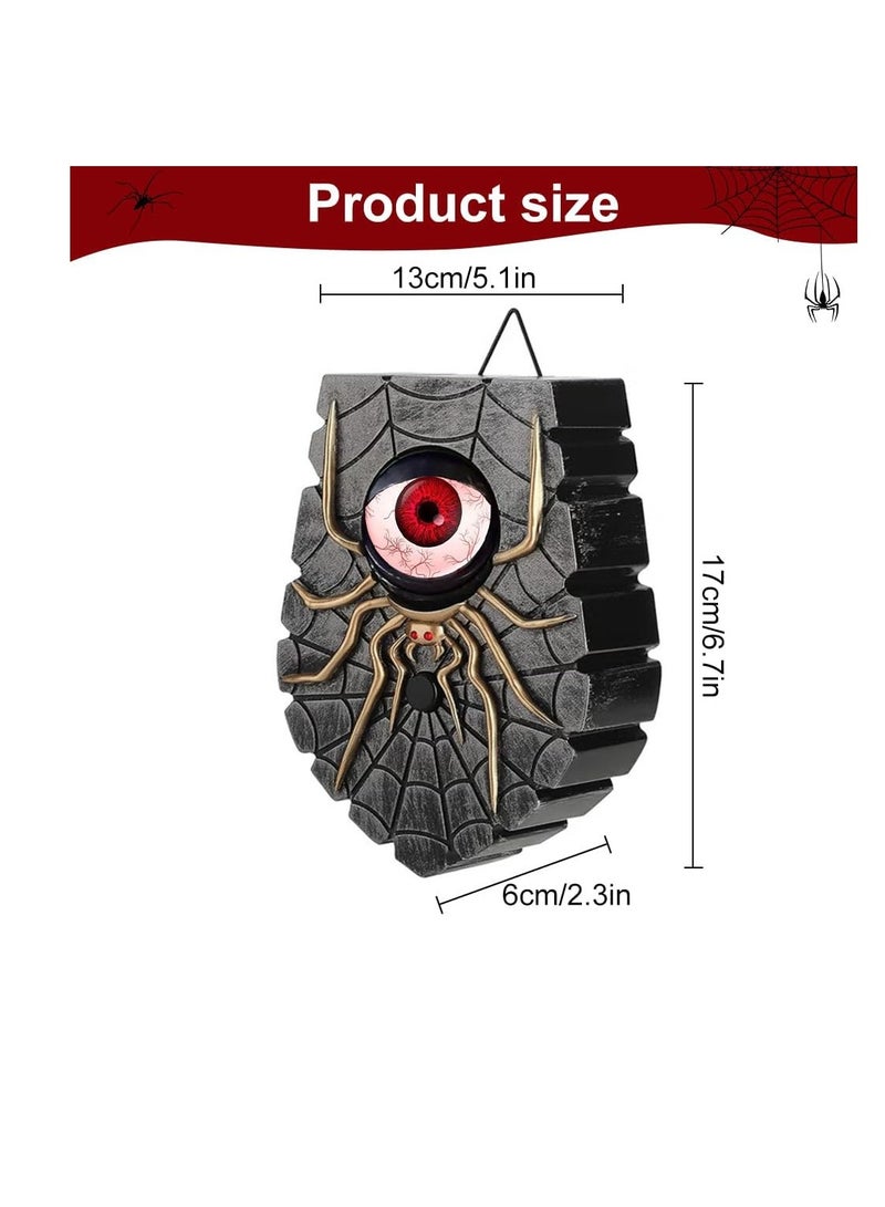 Halloween Doorbell, Halloween Eyeball Doorbell, Animated Eyeball Doorbells,Halloweens Door Decorations with Spooky Sound and Light Up Eyeballs,Door Decorations Party DoorbellProp for Halloweens - Image 2