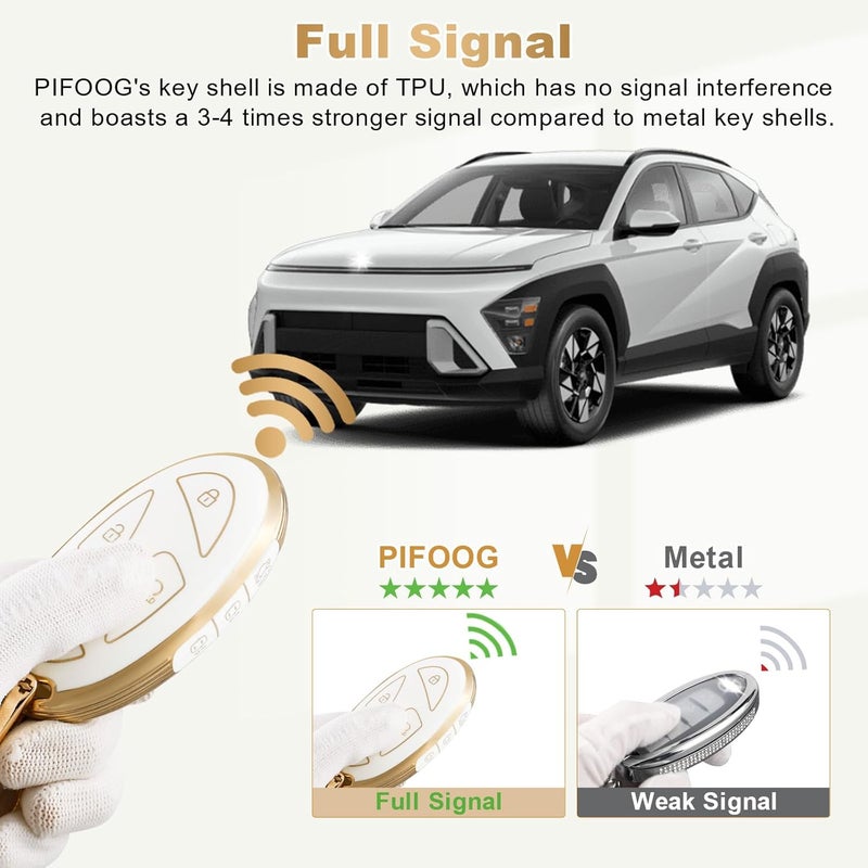 PIFOOG Bling Key Fob Cover for Hyundai - Image 5
