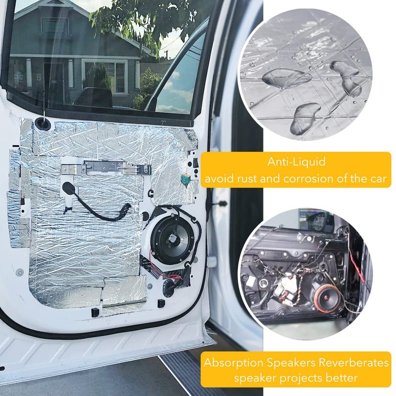 KOIKEY Car Sound Deadening Foam Mat - KOIKEY 197 mil 13.1 sqft Auto Soundproofing Material, Sound Deadener and Heat Insulation for Auto, Vehicle - Image 4