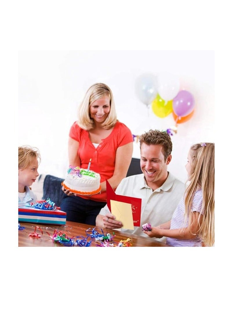 Cool Baby Birthday Pop-up Card Laser Cut Happy Birthday Card Including Envelope Red (No Light No Music) - Image 5