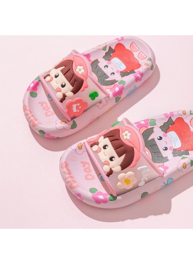 Girls Slippers with Cute Cartoon Print Non slip Indoor and Outdoor For Toddler - Image 4