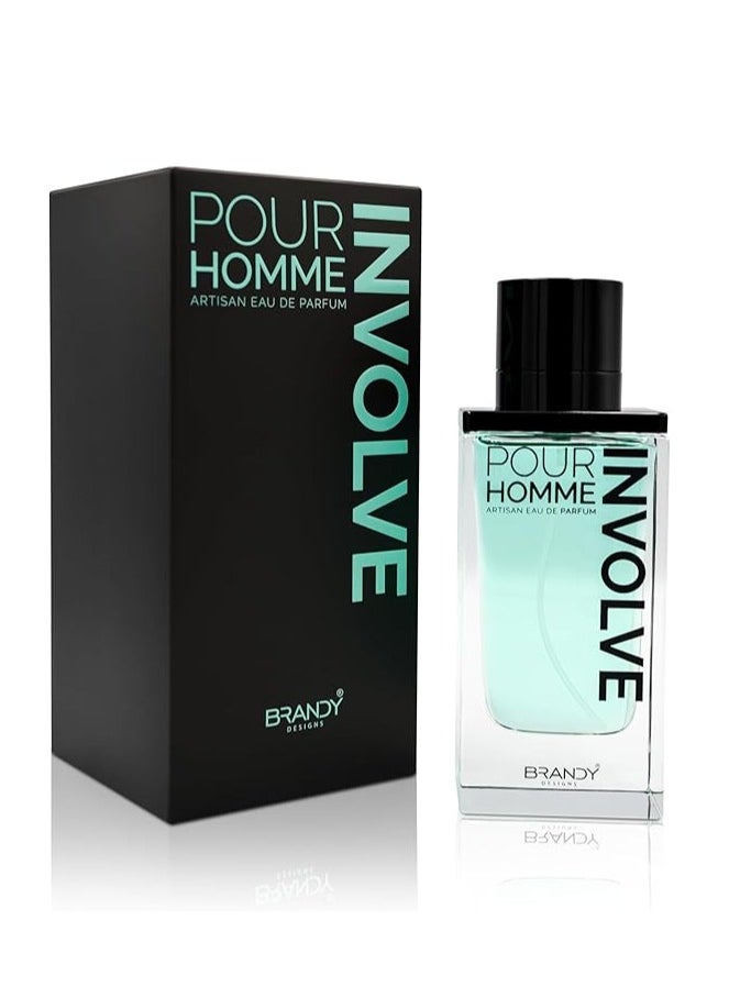 BRANDY DESIGNS - Involve Pour Homme Perfume/Parfum  – Sophisticated Men’s Fragrance with Bergamot, Lavender & Cedarwood-Enjoy an Exclusive Special Gift - Image 1