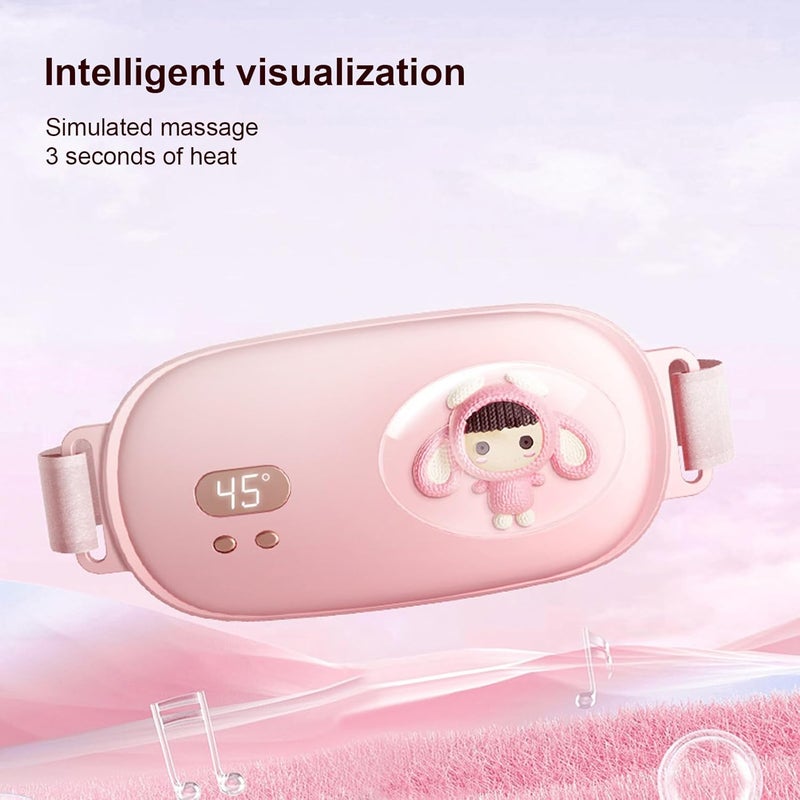 klarako Intelligent Heating Waist Belt for Soothing Relief, Adjustable Temperature, Vibrating Massage, Large Heating Area, Soft Flannel for Comfort - Image 4