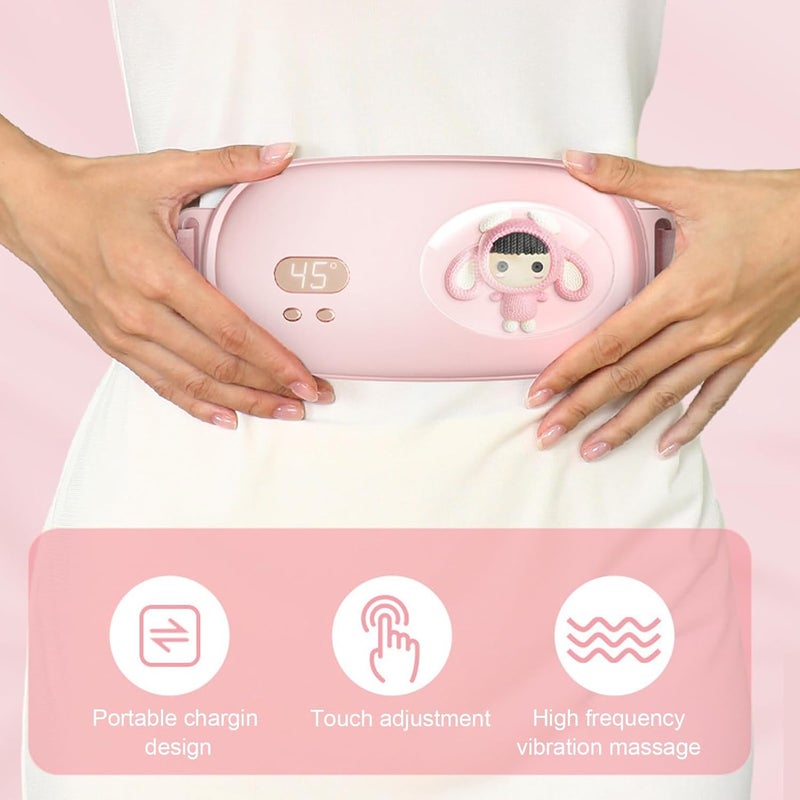 klarako Intelligent Heating Waist Belt for Soothing Relief, Adjustable Temperature, Vibrating Massage, Large Heating Area, Soft Flannel for Comfort - Image 5