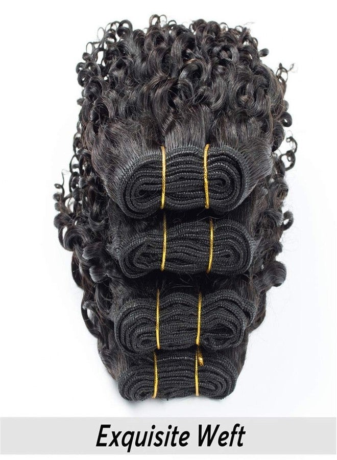 Selina سيلينا 4 حزم من شعر الإنسان 8 8 8 8 بوصة مجعد رطب وموجي حزم موجة عميقة شعر برازيلي عذري 50 جرام/حزمة لون طبيعي - Image 4